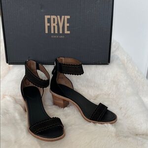 Frye suede helped sandal